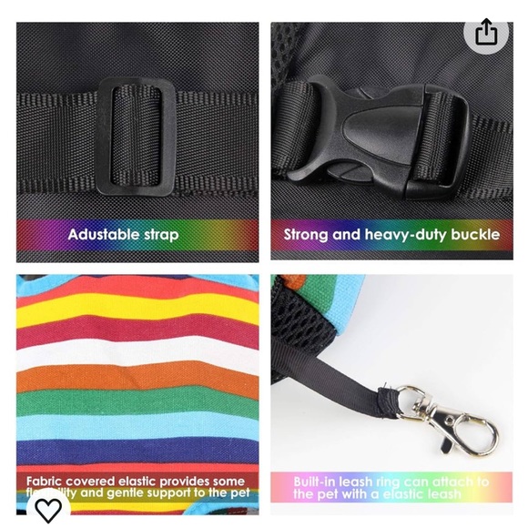 Cat or Dog Adjustable Backpack Carrier - Picture 4 of 14